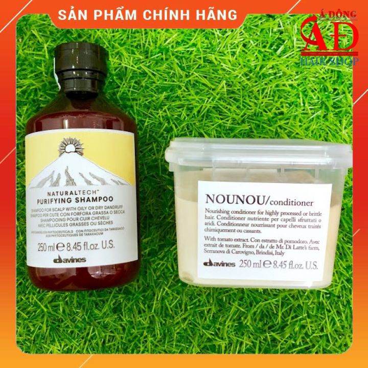 [Chính hãng] [Siêu rẻ] Bộ dầu gội xả làm sạch gàu cho tóc khô hư tổn Davines Anti-dandruff 250ml