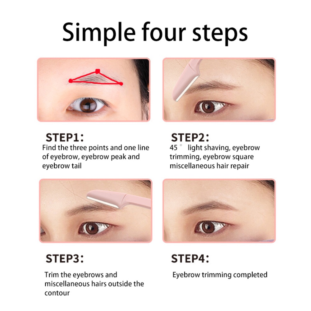 [Hàng mới về] Dao tỉa lông mày nhiều màu sắc tùy chọn dạng gập an toàn chất lượng cao | BigBuy360 - bigbuy360.vn