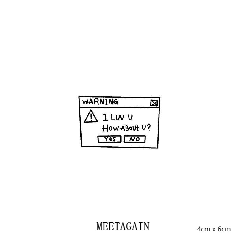 【MEET Magic Tattoo】Miếng Dán Hình Xăm Tạm Thời S-016 Kháng Nước 4cm X 6cm