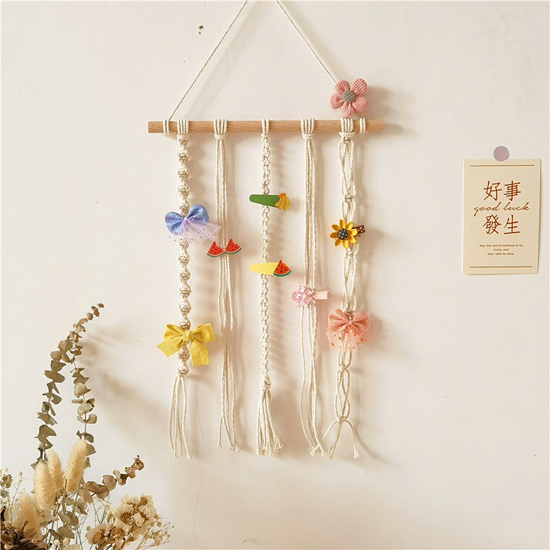 Giá treo băng đô scrunchies kẹp tóc THINGS kệ móc dây để phụ kiện bờm cài tóc cho bé gái phong cách hàn quốc