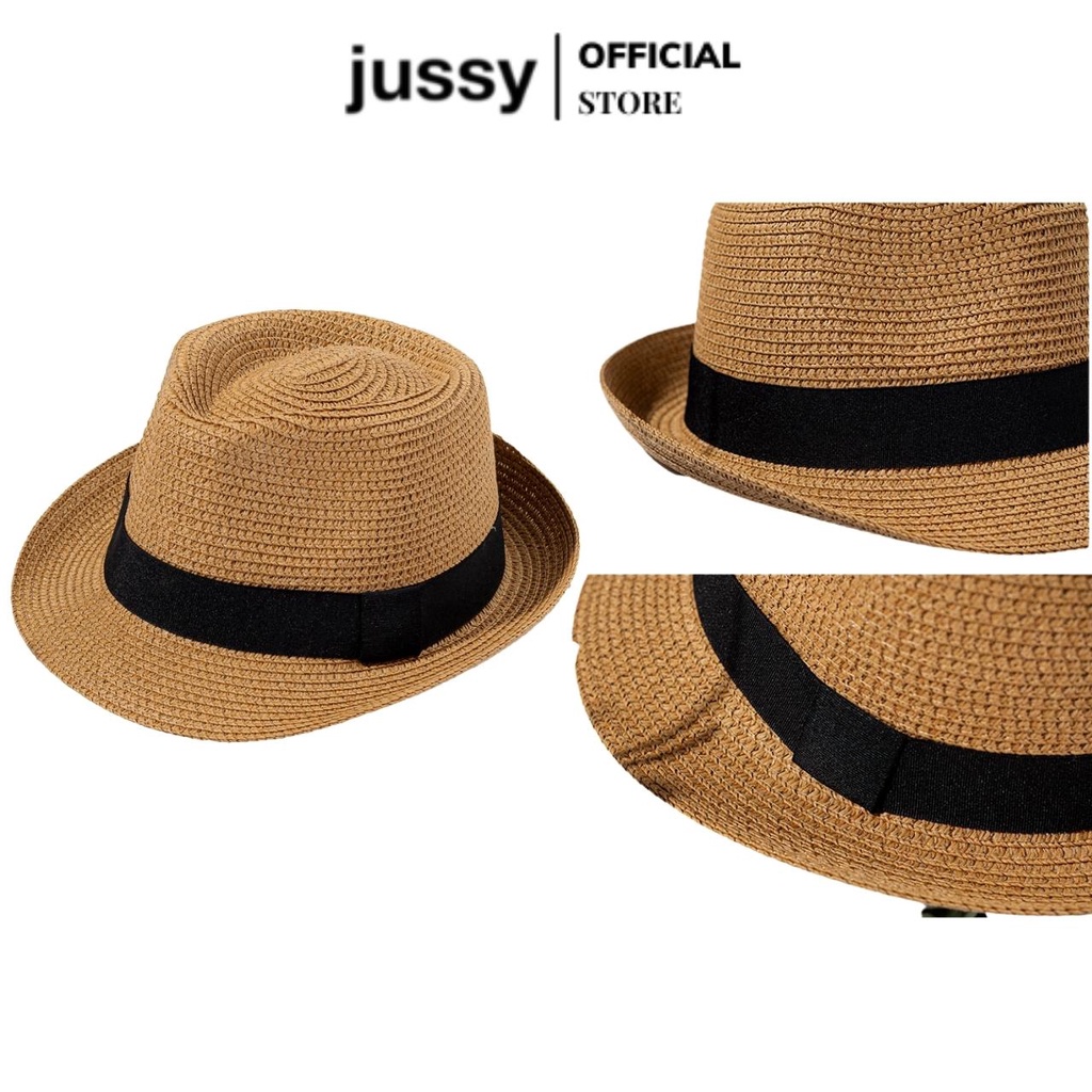 Mũ Cói Phớt Vành Nhỏ Đi Biển Jussy Official Phong Cách Nón Cói Panama Unisex Nam Nữ Đều Đội Đẹp Nhiều Màu Hot