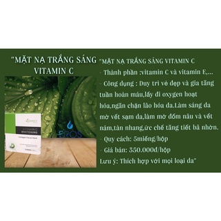 Mặt nạ trắng sáng vitamin C - Kismet Đức