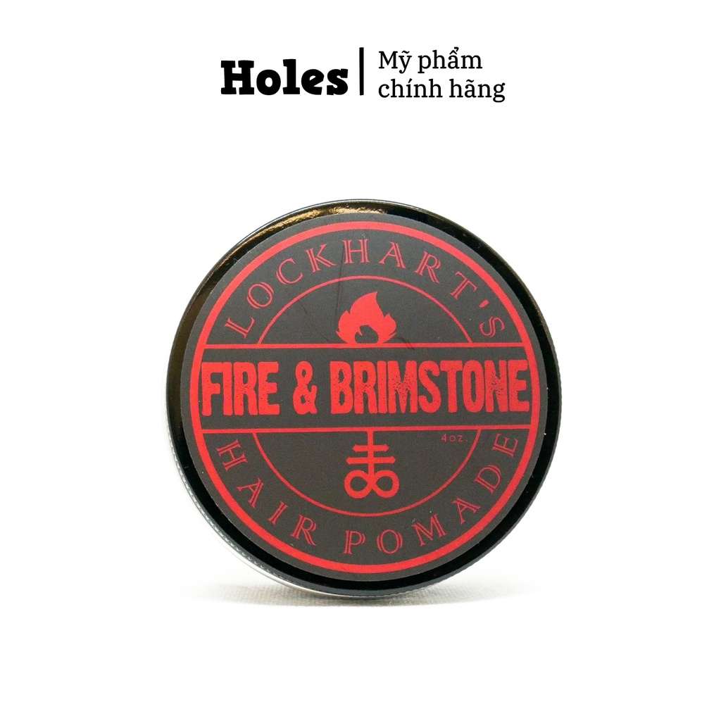 Sáp vuốt tóc Lockhart's Fire &amp; Brimstone Medium Hold Pomade