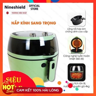 Nồi chiên không dầu nine shield kb6001m - nồi chiên không dầu 8l
