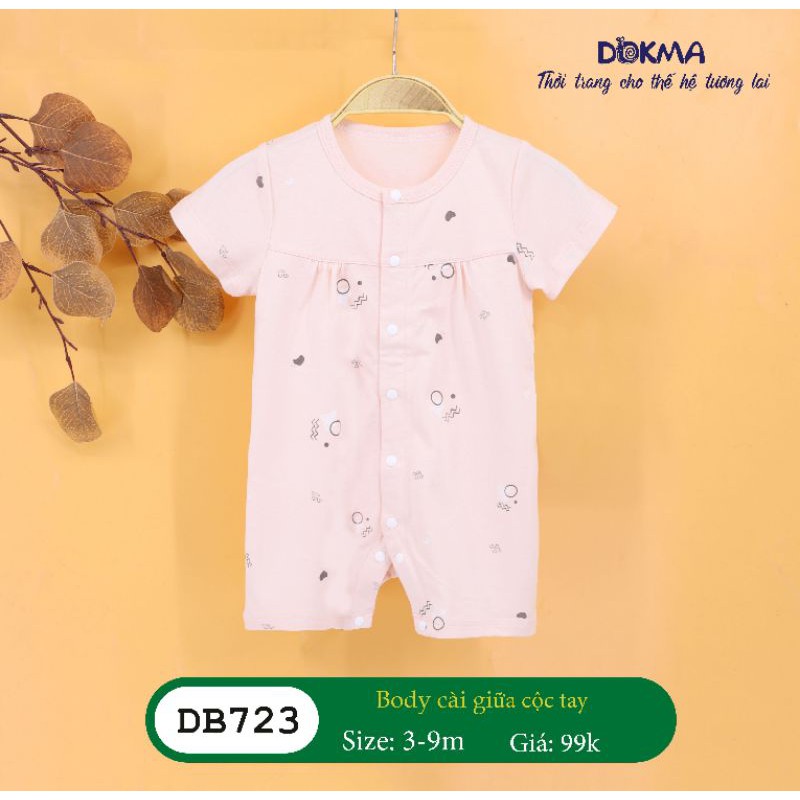 3-9M Body cài giữa cộc tay sợi tre mềm mát Dokma DB723