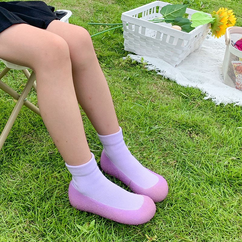 Giày Đi Biển Chống Trượt Màu Sắc Dạ Quang Thời Trang Cho Bé