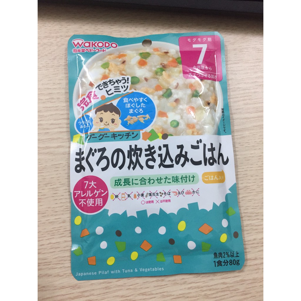 Cháo ăn liền Wakodo Nhật Bản 7 tháng (dale 11/2021)