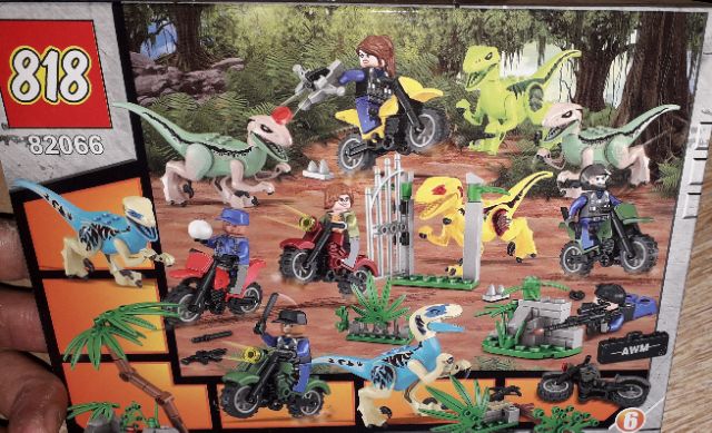 Lắp ráp 1 hộp LegoPubg 82066 Săn khủng Long có trên 100 chi tiết bằng nhựa ABS