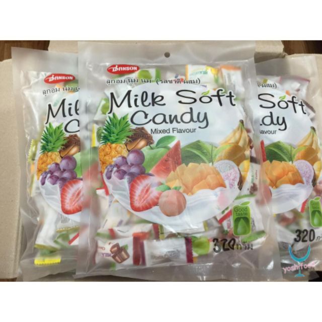 Kẹo sữa trái cây milk soft candy Thái Lan