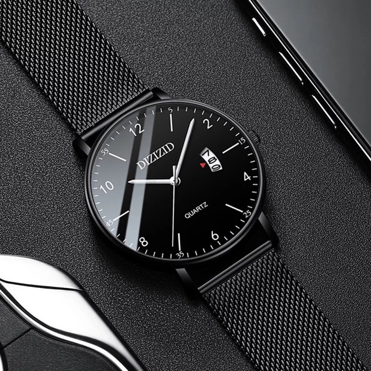 HÀNG CAO CẤP -  (CHÍNH HÃNG) Đồng hồ nam chính hãng DIZIZID DZ66 dây thép Titanium cao cấp, phong cách thượng lưu  - Hàn