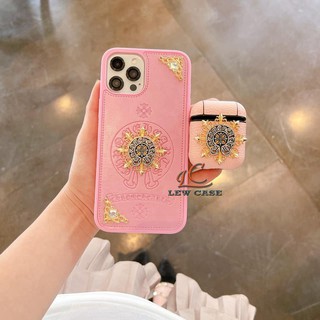 Ốp Lưng iPhone - Ốp iPhone Chrome Hearts Trắng Hồng