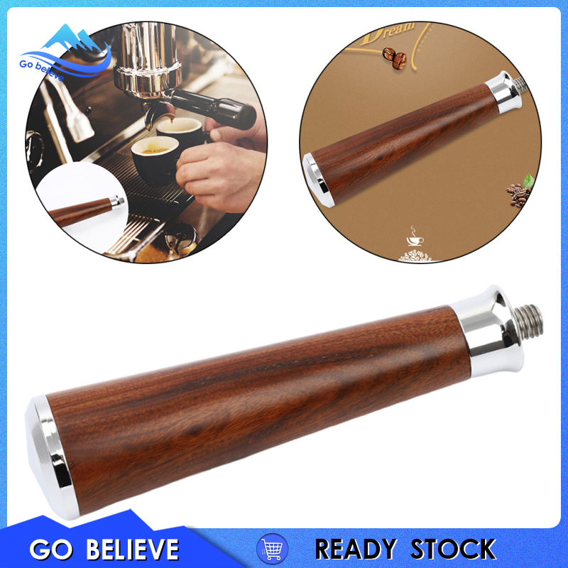 [Go believe]Portafilter Wooden Handle for Coffee Machines Tool Bottomless Portafilter Coffee Maker for Barista