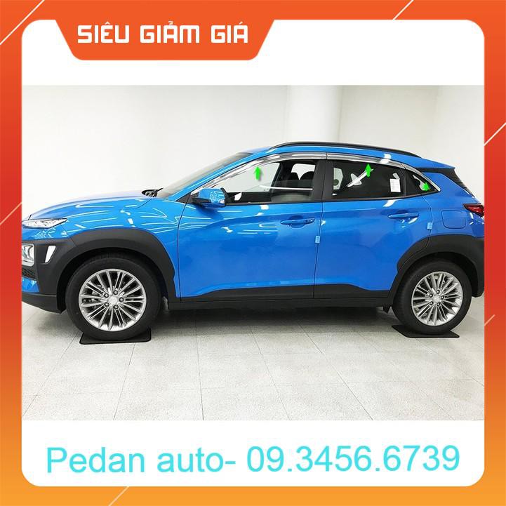 Vè Che Mưa Xe Hyundai Kona Mạ Crom Hàn Quốc - 6 Chi Tiết