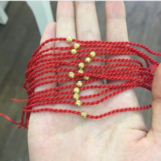 Chỉ đỏ may mắn vàng 10k