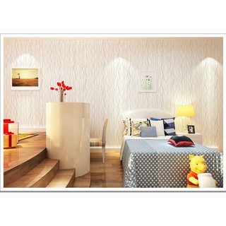 5m giấy dán tường đẹp dây leo trắng