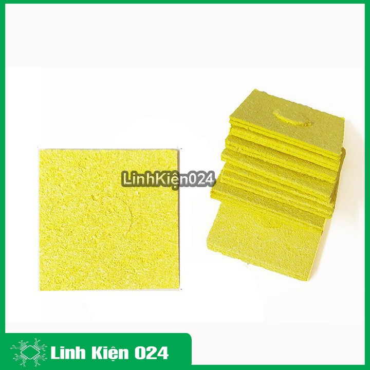 Bọt biển chùi mỏ hàn 6x6 cm (Loại Xịn )