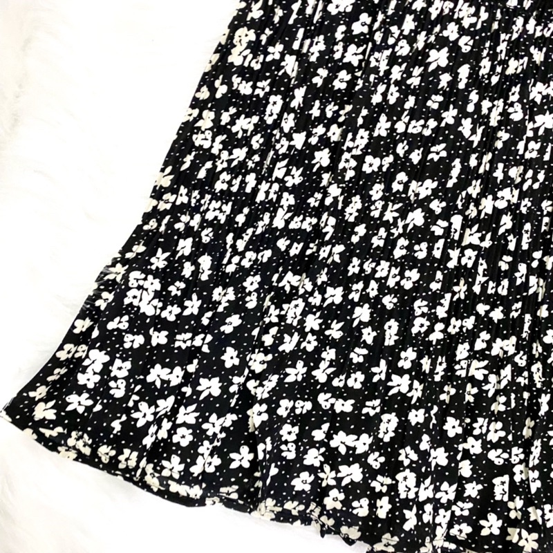 Chân váy dài hoa nhí lưng cao, chân váy công sở thời trang nữ dịu dàng [Quảng Châu cao cấp] | BigBuy360 - bigbuy360.vn