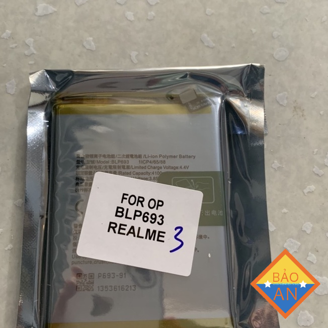 Pin Realme 3 BLP693 Dung Lượng 4230mAh Hàng Zin Nhập Khẩu Bảo Hành 6