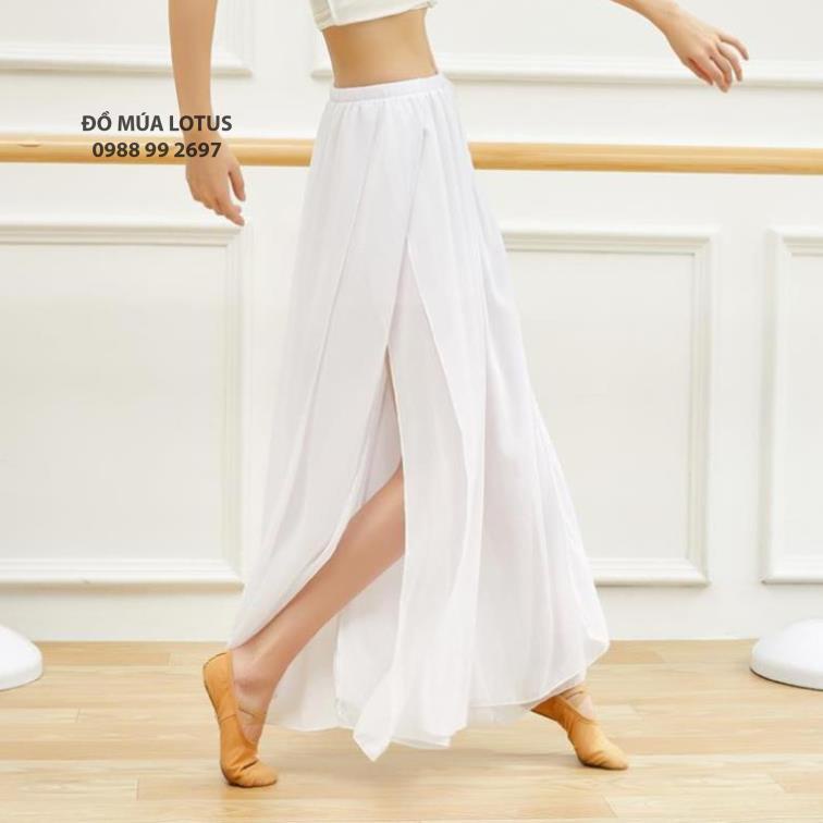 Quần Chiffon ống rộng xẻ tà thời trang tập nhảy Đồ Múa Lotus