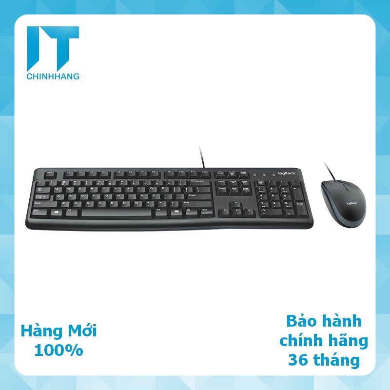 Combo Keyboard + Mouse Logitech MK120 - Hàng Chính Hãng