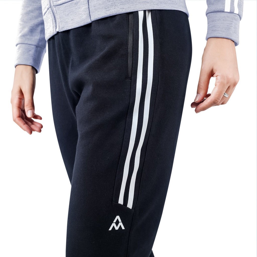 Bộ Quần Ao Nỉ Thể Thao Nữ AM WTS001 Dáng Slimfit, Khoá Kéo, Không Nhăn, Vận Động Thoải Mái Sport1