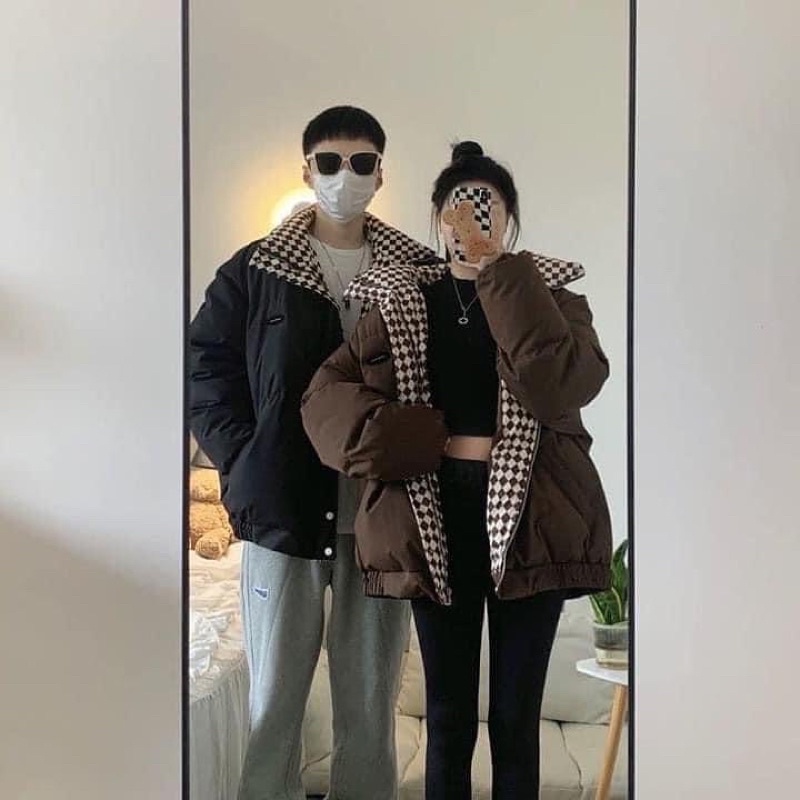 Áo Phao béo mix caro ulzzang