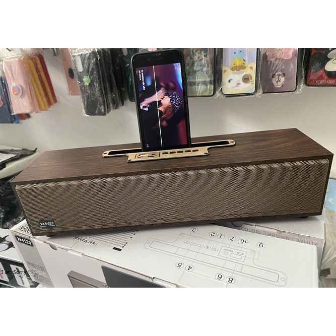Loa bluetooth XM 520 Bass mạnh, công suất 20W siêu trầm , thiết kế vỏ gỗ dạng thanh để bàn Xm520 2022