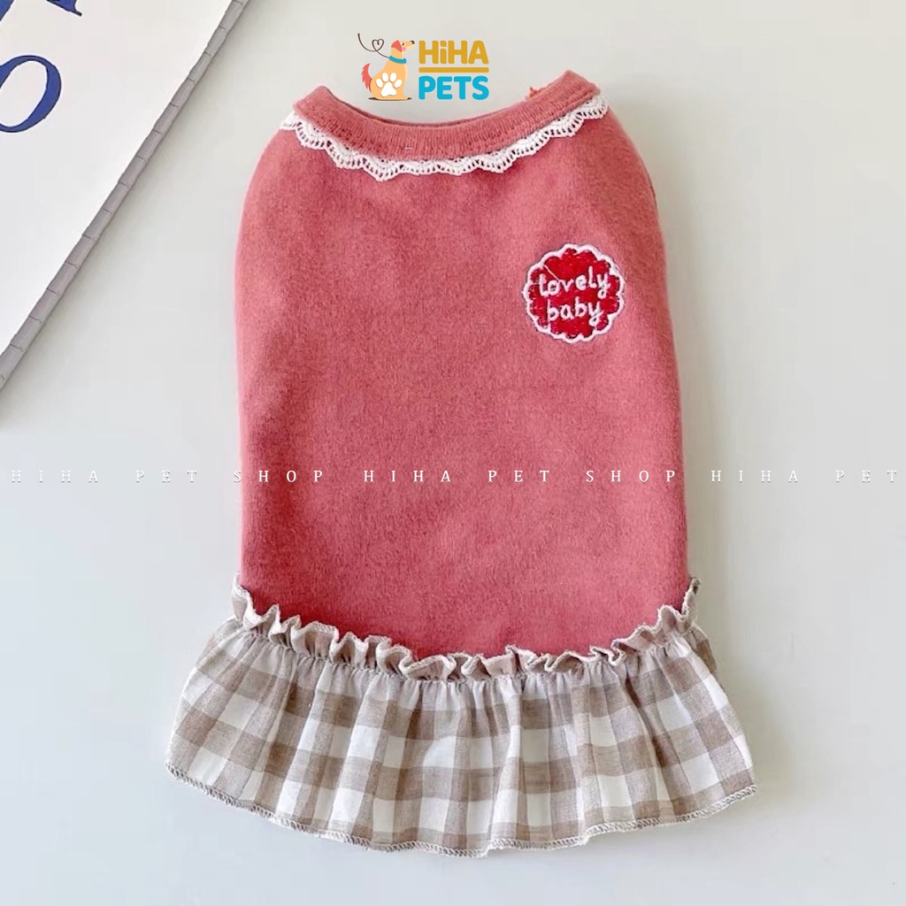 Áo Thun Cho Chó Mèo Vải Cotton Mát Mẻ Quần Áo Thú Cưng Ba Lỗ Mùa Hè Dễ Thương Hihapet.