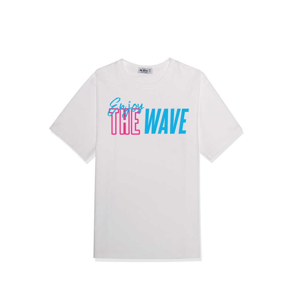 Áo Phông Rộng MYO Vải Cotton In Hình Lướt Sóng