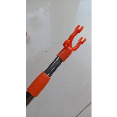 Cây phơi quần áo inox, gậy lấy đồ trên cao rút gọn kéo dài 1,35 mét