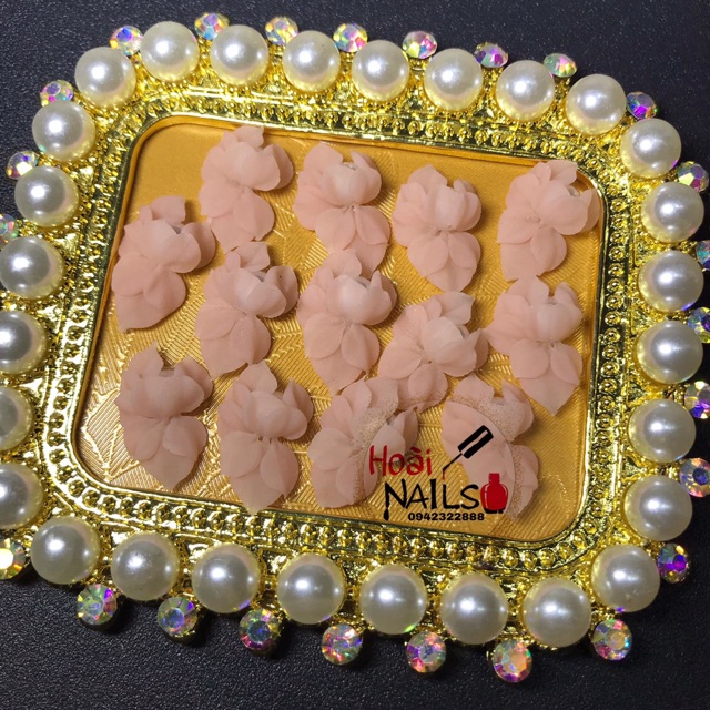 Hoa bột cúc dài (1b) - Phụ kiện Nail
