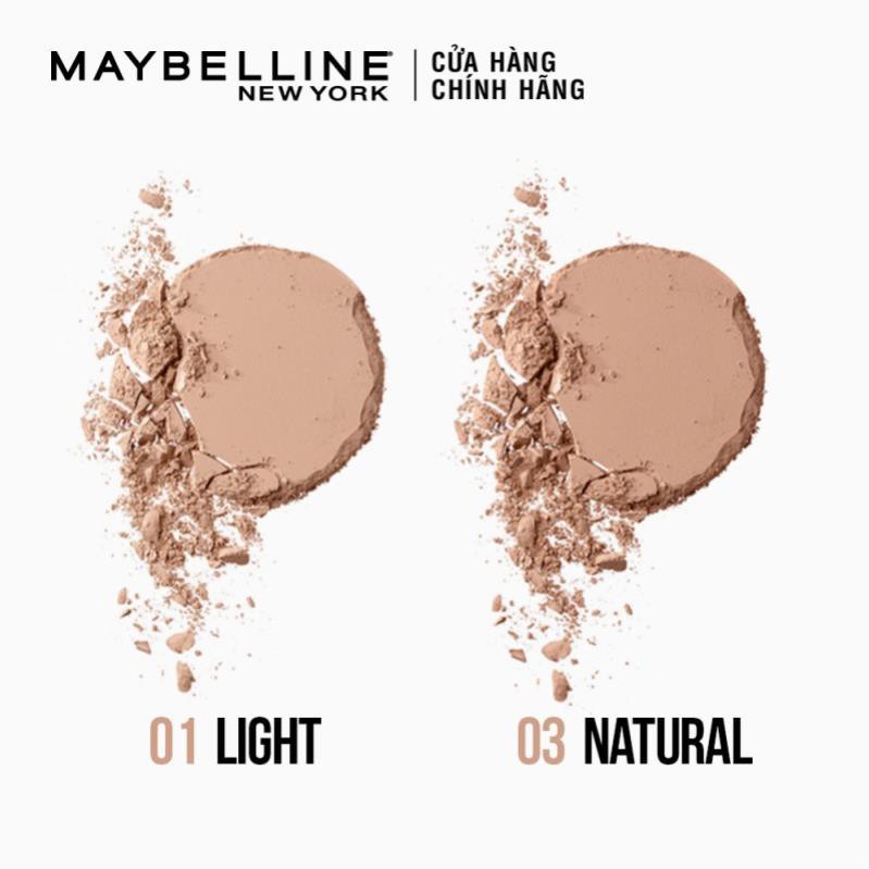 Phấn phủ kiềm dầu Maybelline ClearSmooth All In One Light #01 Light