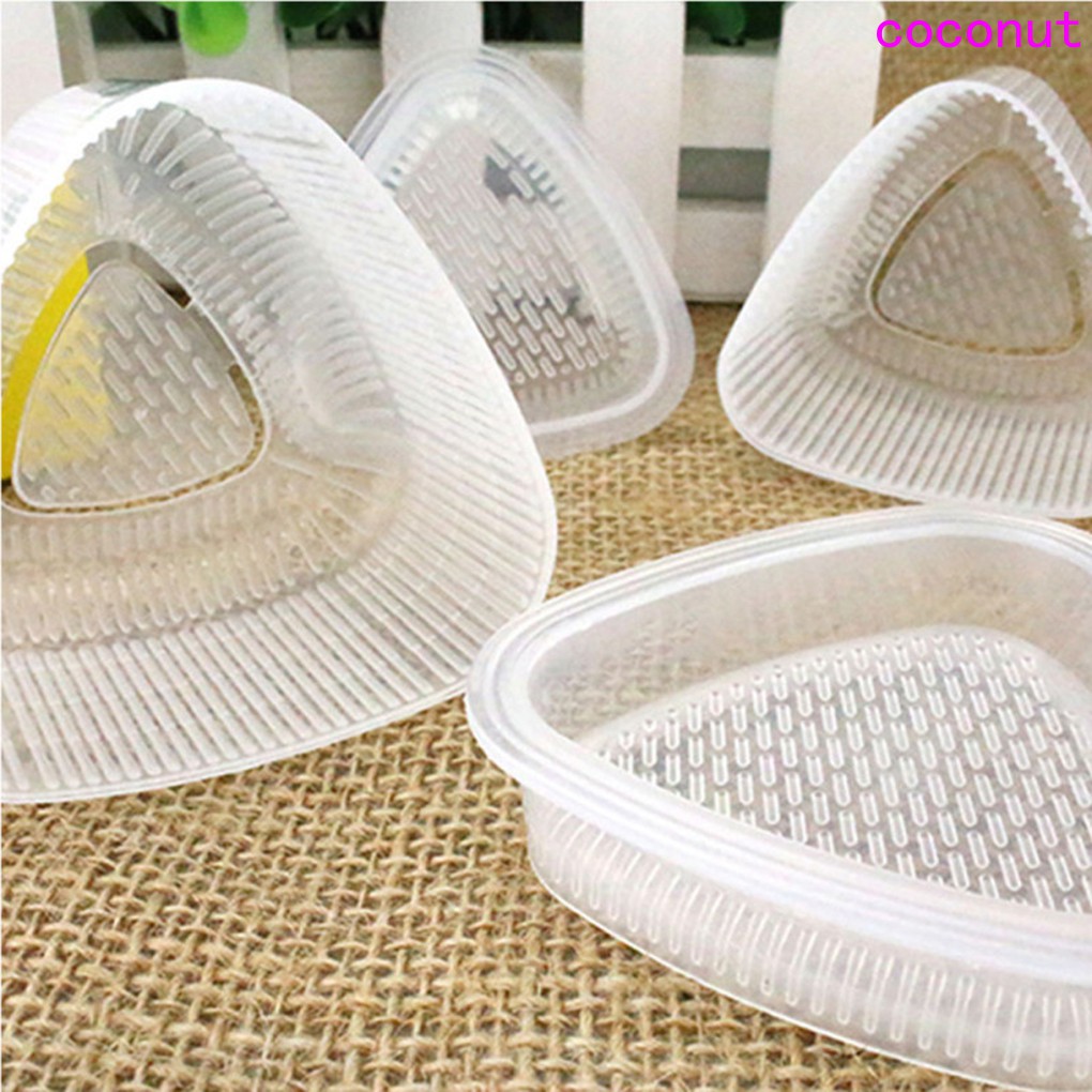 2pcs Transparent Kitchen Bento Decorating Sushi Onigiri Mold Food Press DIY Rice Ball Maker