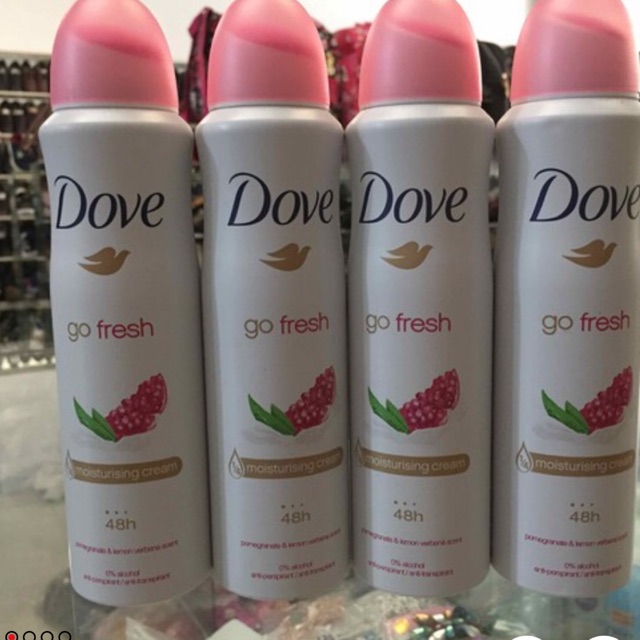 DOVE xịt khử mùi lựu đỏ 150ml