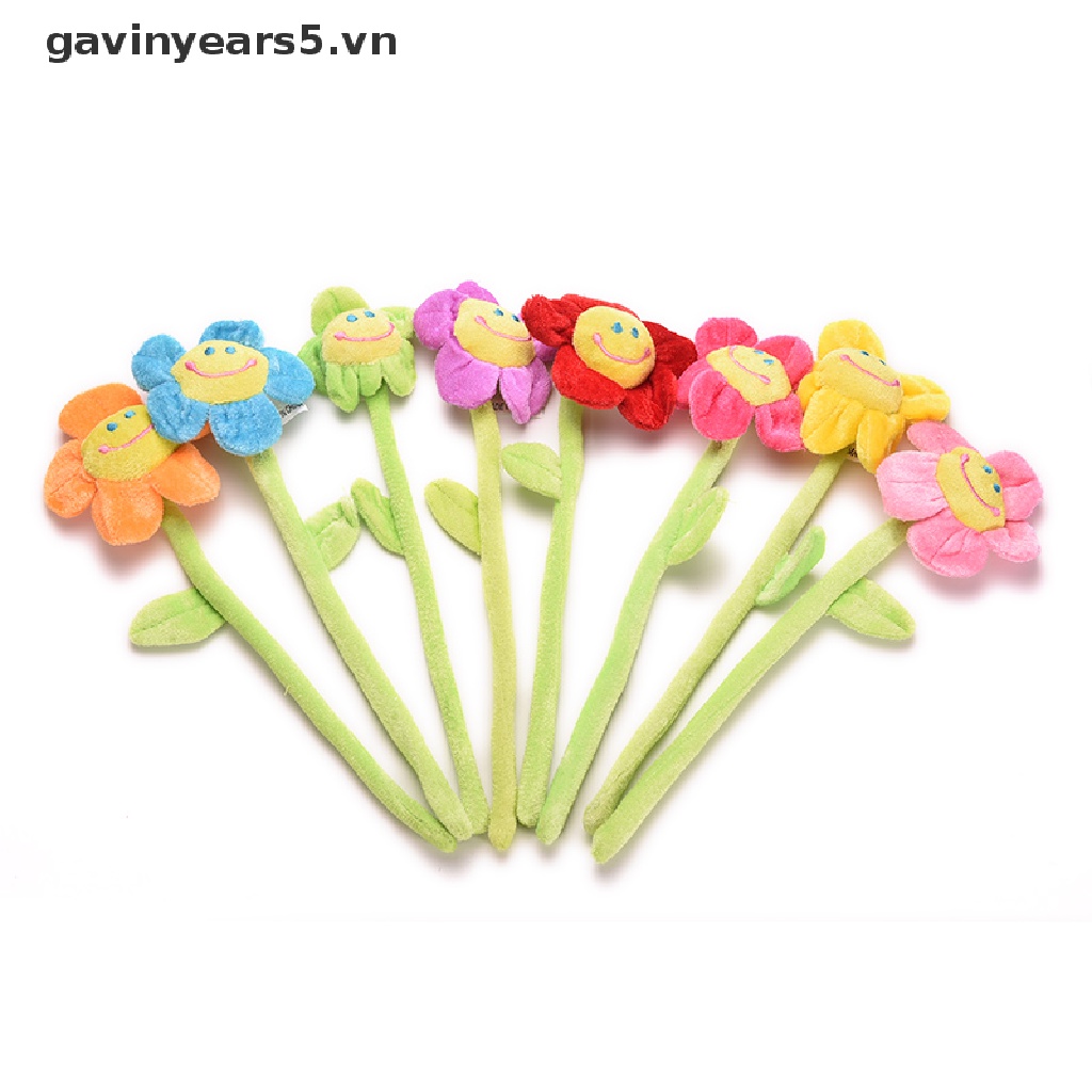 1 X Búp Bê Nhồi Bông Hoa Hướng Dương Hoạt Hình Sáng Tạo 1 X Dây Buộc Rèm Cửa Hình Bông Hoa 8 Màu Sắc 1 X