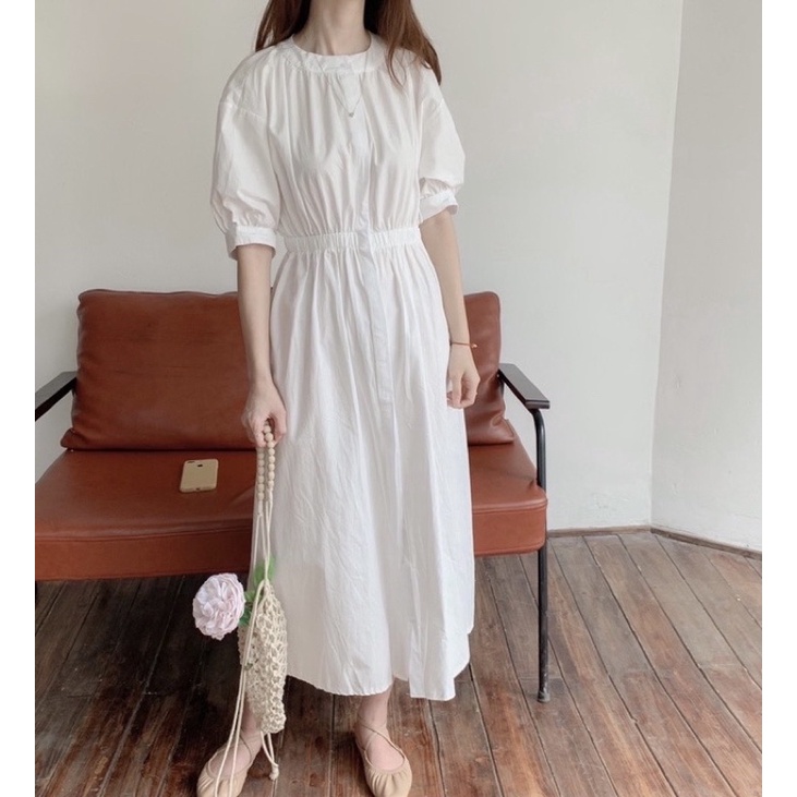 Đầm dáng dài chun eo siêu xinh