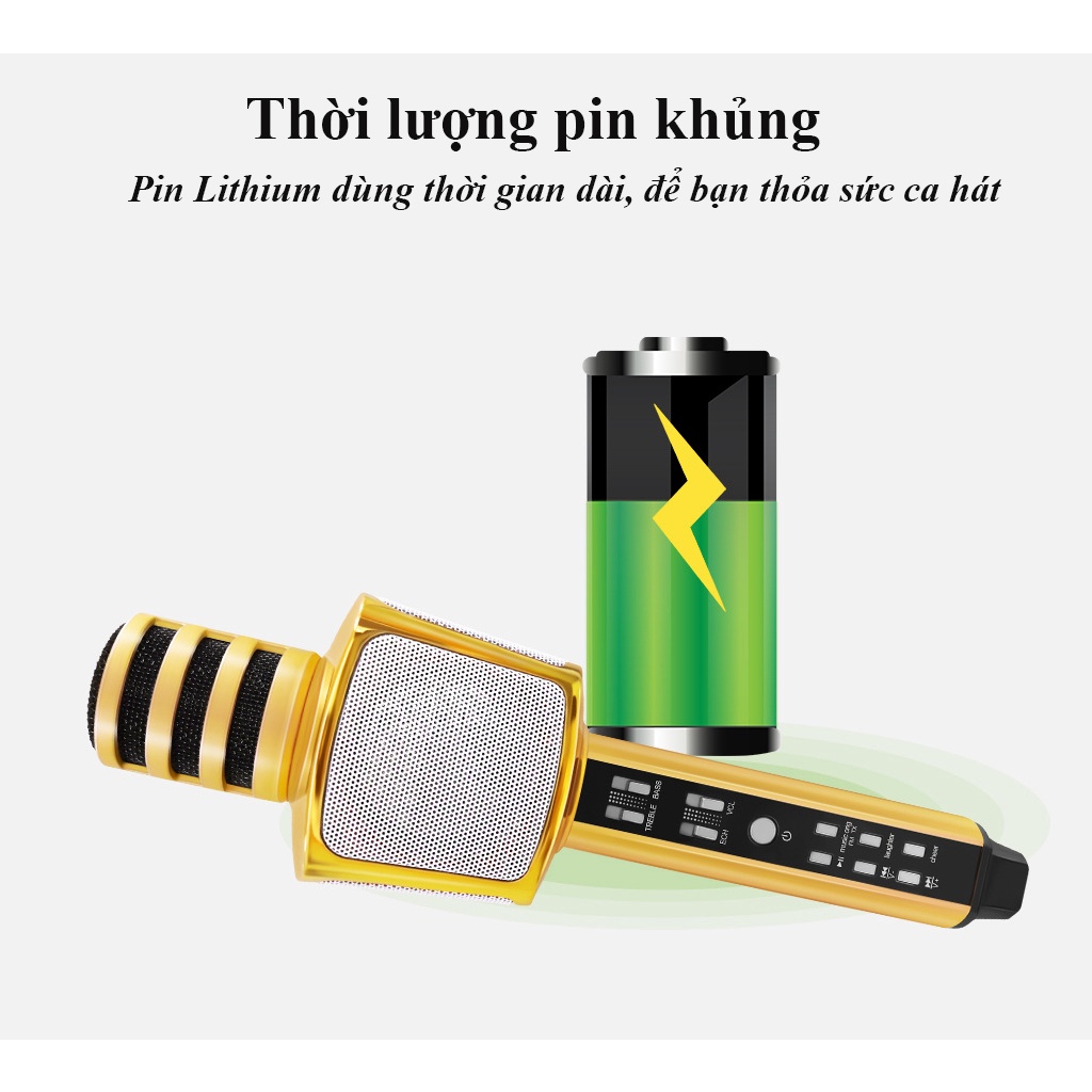 Micro Karaoke Bluetooth Không Dây SD17 Đa Năng - Mic Hát Có Đầu Bảo Vệ, Âm Thanh Sống Động, Chất Lượng