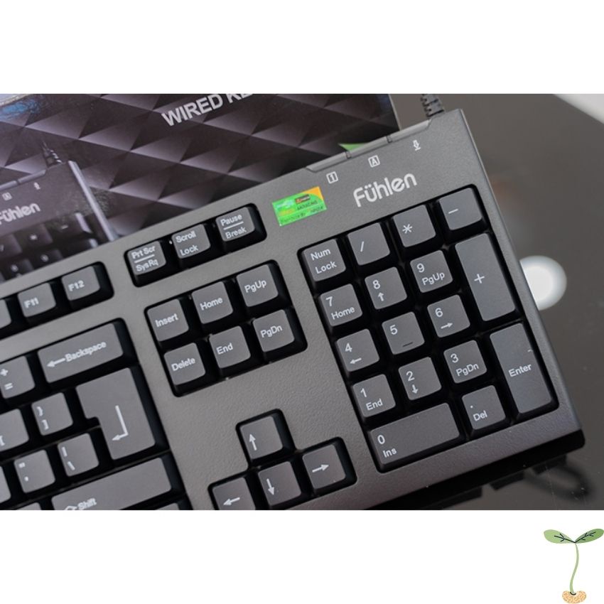 Bàn phím Fuhlen L411 fullsize Đen huyền thoại, hàng chính hãng bảo hành 2 năm, siêu bền