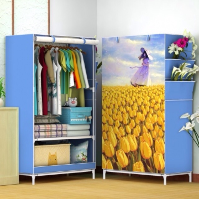 Tủ vải 3D 1 buồng 4 ngăn