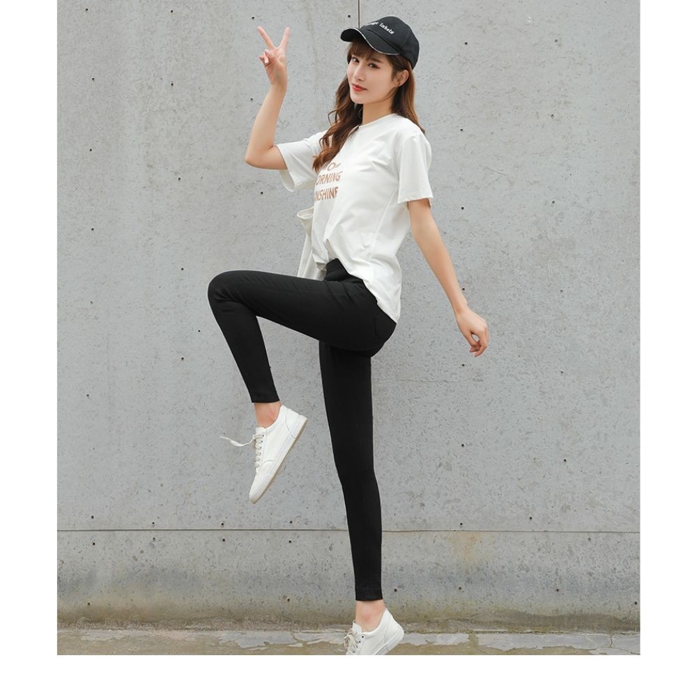 Quần Legging Cạp Cao Nâng Mông Chất Umi Hàn Co Giãn 4 Chiều  Kèm Túi Zip Cao Cấp