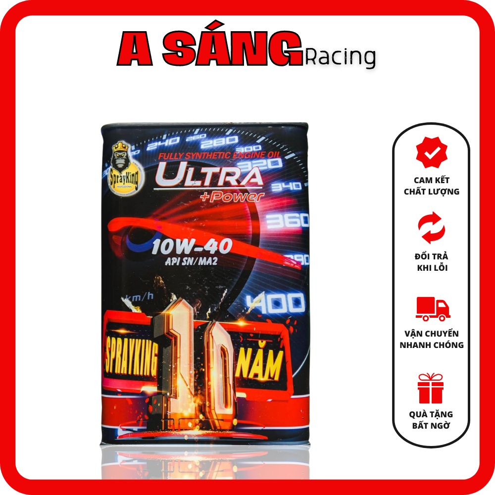 Nhớt Sprayking Ultra Power Plus Sae 10w40 Api Sn Bôi Trơn, Làm Mát