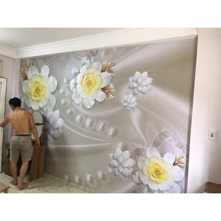 Tranh dán tường 3D phòng khách
