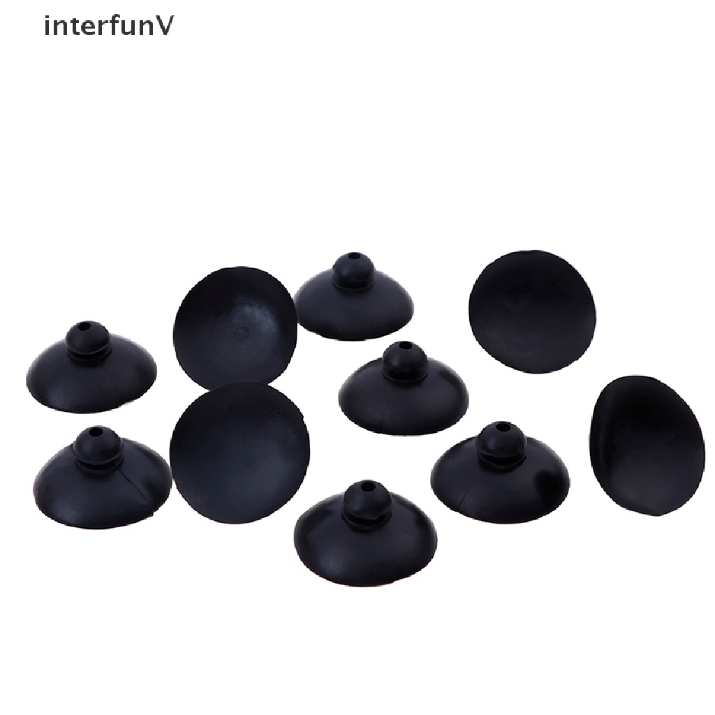 Set 10 Kẹp Giữ Bể Cá Bằng Silicon Mềm Màu Đen Có Giác Hút