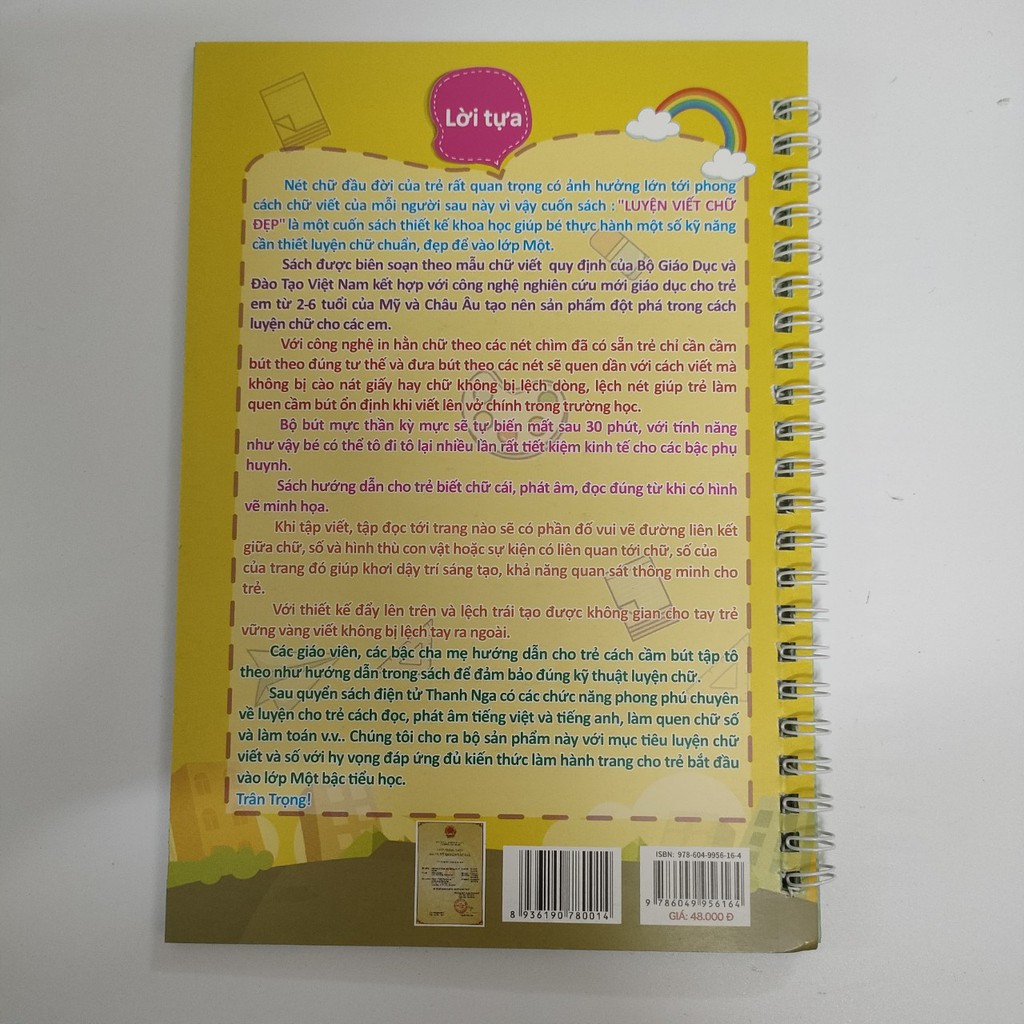 Bộ 3 Quyển Vở Tập Tô Luyện Viết Chữ Số Đẹp Tự Xóa Thông Minh Tặng Kèm Bút Viết Hàng Việt Nam