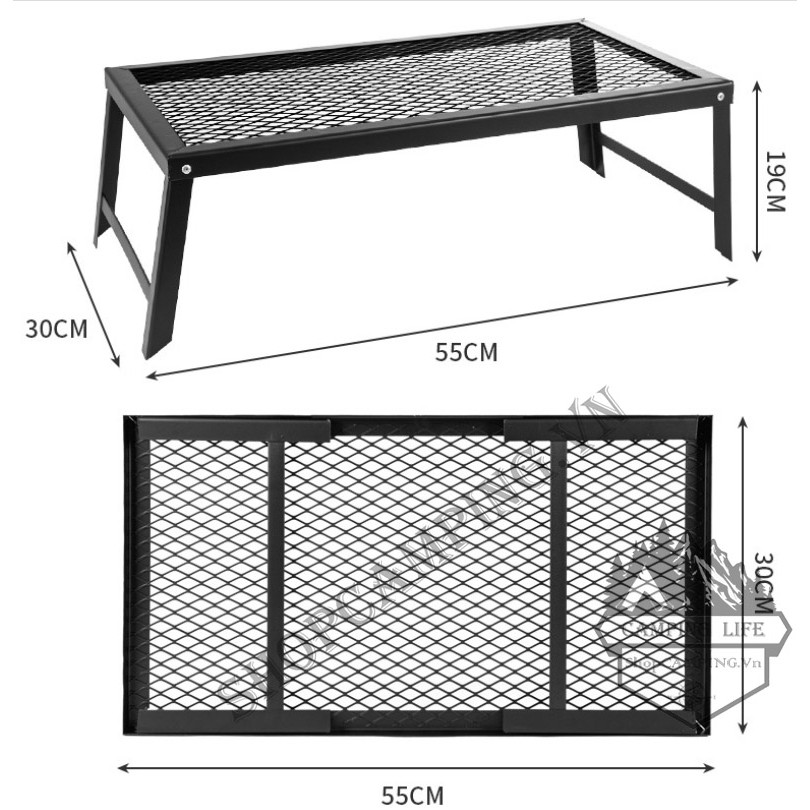 Bàn xếp bằng sắt gấp gọn-Cắm trại dã ngoại