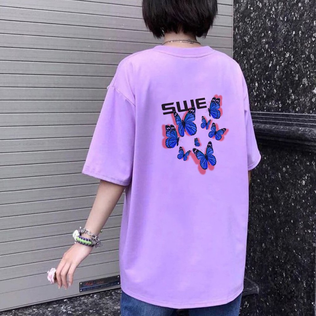 [Mã FASHIONGREEN94 giảm tới 30K đơn 99K] Áo thun tay lỡ in SWE , áo thun họa tiết nhiều màu - ATIN02 | BigBuy360 - bigbuy360.vn