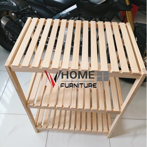 Kệ Để Lò Vi Sóng Đa Năng Gỗ Thông 3 Tầng VHOME Furniture Oven Rack 3F Nội Thất Lắp Ráp | BigBuy360 - bigbuy360.vn