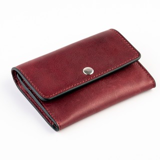 Ví Đựng Thẻ Mini Da Thật NuNu VT21 - Màu Đỏ Mận.