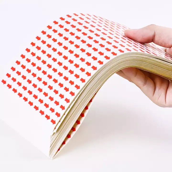 Tem mũi tên dán lỗi sản phẩm, tem ghi nhớ, tem mũi tên dán chú thích, Giấy decal mũi tên chữ nhật, G