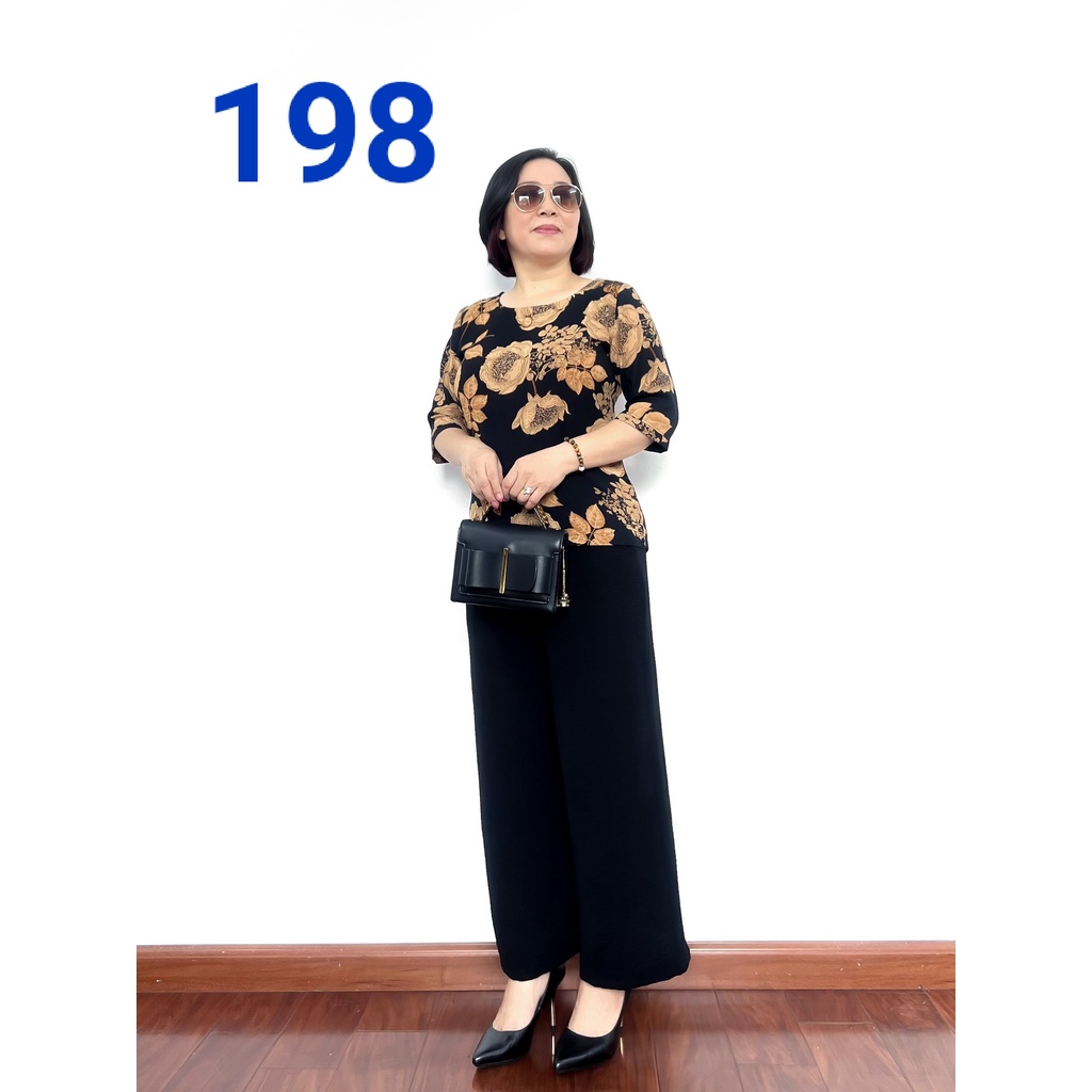 Áo Kiểu Nữ Cho Mẹ Chất Liệu Lụa Hàn Châu Phom Dáng Cực Chuẩn Đủ Size từ 45kg tới 68kg - Laddy Store